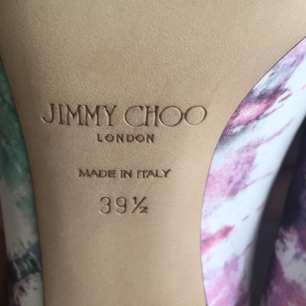 NEW NIB Jimmy Choo Hawaii Oasis Heels Pumps 39.5 - Picture 6 of 7